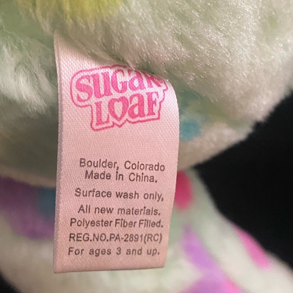 HTF Vintage Floral Bunny Rabbit stuffed animal plush - Picture 9 of 9